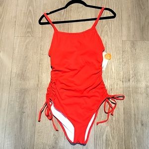 UPF 50T 🩱 swimsuit one piece olive red color size m